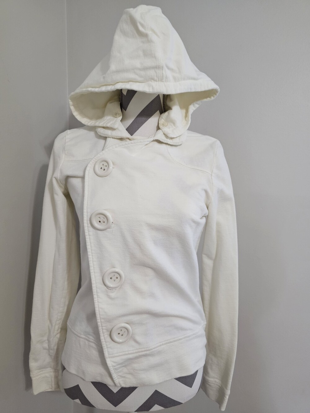 Alloy Women's Hooded Button-Front Jacket - Cream